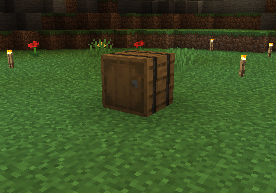 Обычная бочка из майнкрафта